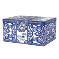 BIALETTI DOLCE & GABBANA Darčeková sada Moka Express kanvička Blu Mediterraneo, 3 poháriky, miešadlá
