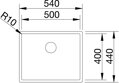 BLANCO CLARON 500-U Durinox® 