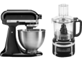 KITCHEN AID Artisan Robot + foodprocessor, čierna (5K45SSEOB +5KFP0719EOB)