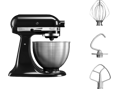 KITCHEN AID Artisan Robot + foodprocessor, čierna (5K45SSEOB +5KFP0719EOB)