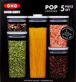 OXO Set dóz na potraviny POP Good Grips, 5 ks