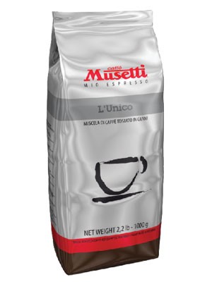 Musetti L’Unico 85% arabika, 15% robusta 1000g.