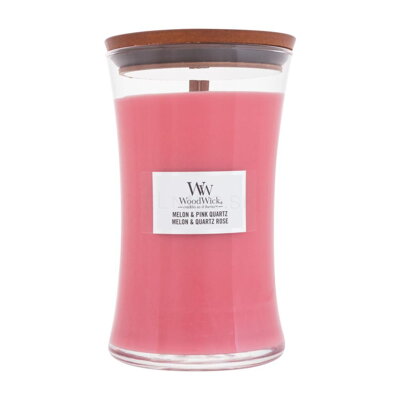 WOODWICK veľká sviečka - MELON & PINK QUARTZ