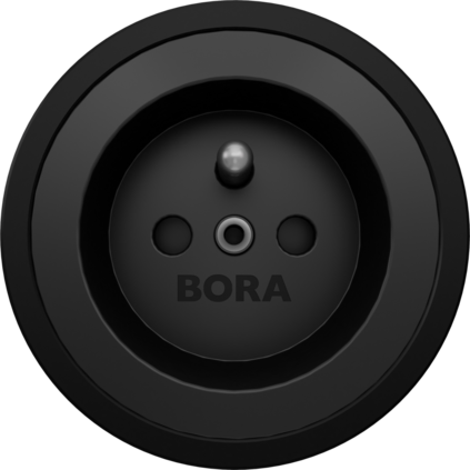 BORA zásuvka typ E All Black - USTEAB