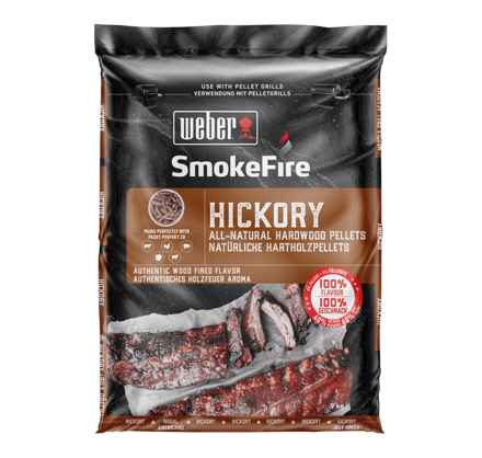 WEBER drevené prírodné pelety – Hickory 9 kg