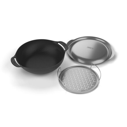 WEBER Weber Crafted wok panvica, liatina, Gourmet BBQ System™