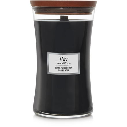 WOODWICK veľká sviečka - BLACK PEPPERCORN