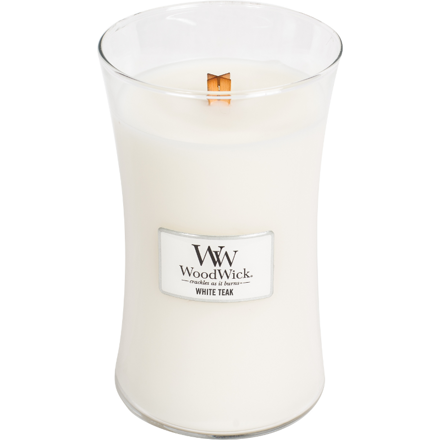 WOODWICK veľká sviečka - WHITE TEAK
