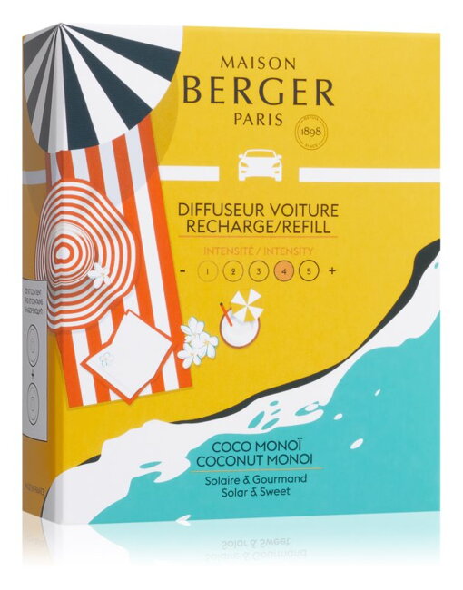 MAISON BERGER keramická náplň vôňa do auta Coco Monoï, 2ks