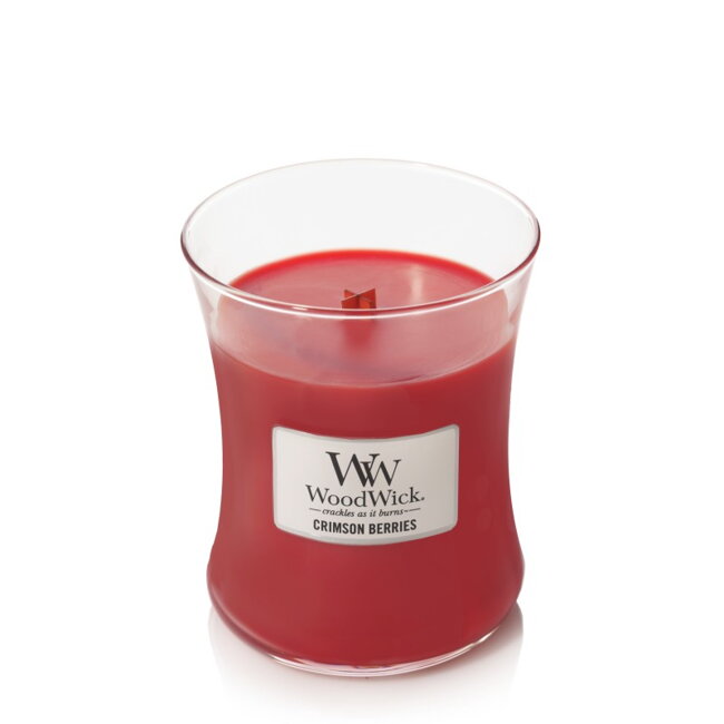 WOODWICK stredná sviečka - CRIMSON BERRIES