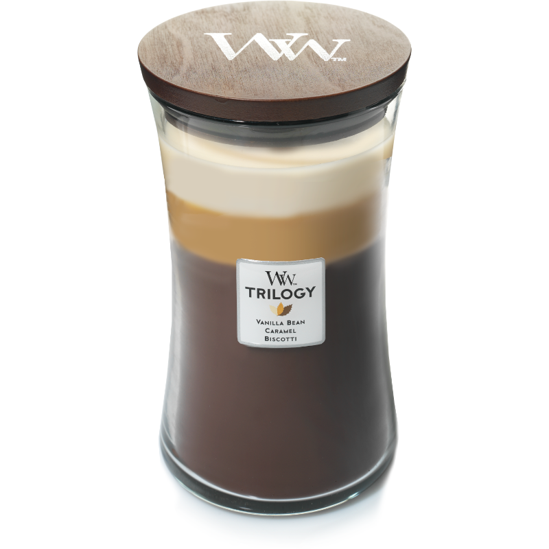 WOODWICK TRILOGY veľká sviečka - CAFE SWEETS WOODWICK TRILOGY veľká sviečka - CAFE SWEETS
